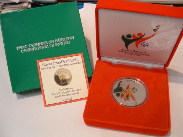 (afbeelding voor) 10 Euromunt Ierland 2003 in Cassette Proof